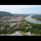 Hainburg an der Donau und die Donau flussaufwärts